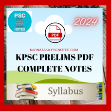 Kpsc Detailed Complete Prelims Notes-PDF Files